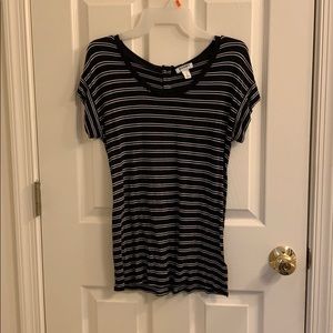 Black and white striped shirt